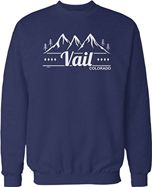 NOFO Clothing Co Vail, Colorado Crew Neck Sweatshirt, M Navy NOFO Clothing Co Vail, Colorado Crew Neck Sweatshirt, M Navy