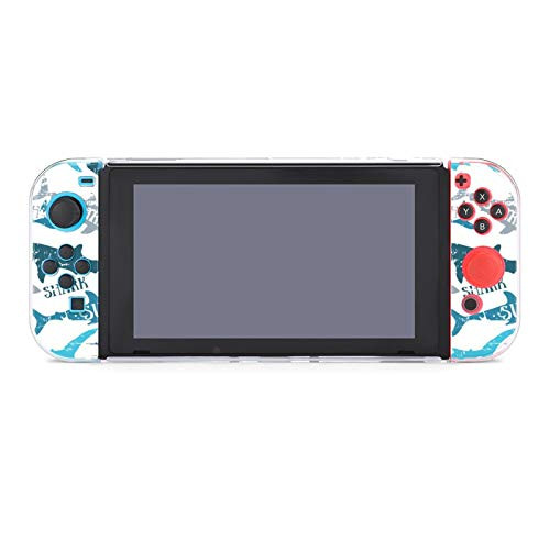 Protective Case Cover for Nintendo Switch Sharks Abstract Shark Dockable Case Compatible with Nintendo Switch Console and Joy-Con Controller