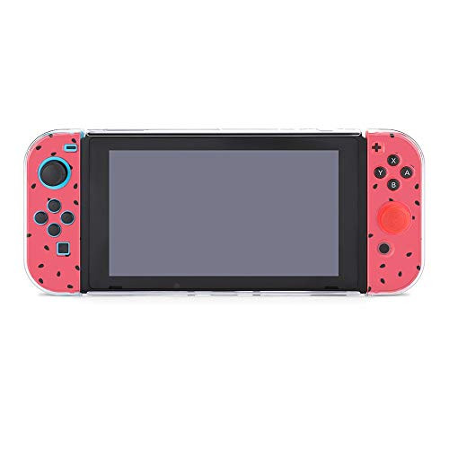 Protective Case Cover for Nintendo Switch Slices of Red Watermelon Dockable Case Compatible with Nintendo Switch Console and Joy-Con Controller