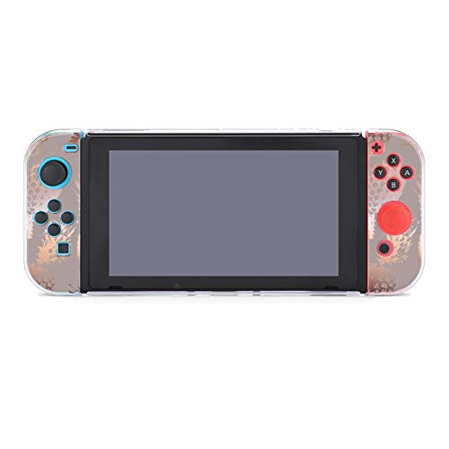 Protective Case Cover for Nintendo Switch Rose Gold Pineapple Dockable Case Compatible with Nintendo Switch Console and Joy-Con Controller