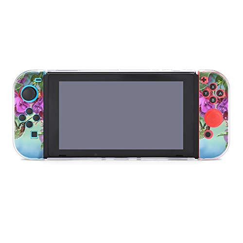 Protective Case Cover for Nintendo Switch Hummingbirds And Branch Fuchsia Dockable Case Compatible with Nintendo Switch Console and Joy-Con Controller