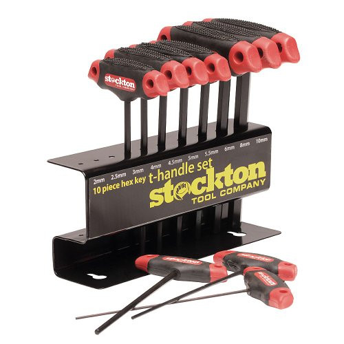 STOCKTON TOOL COMPANY 10-Piece Hex Key T-Handle Set - Metric