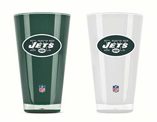 Duck House NFL New York Jets 20oz Insulated Acrylic Tumbler Set of 2 Duck House NFL New York Jets 20oz Insulated Acrylic Tumbler Set of 2