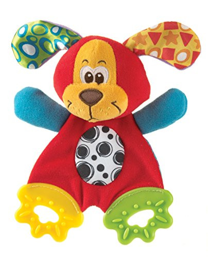 Playgro 0183155 Pookie Puppy Teething Blankie for Baby