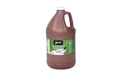 Sax Washable Versatemp Heavy Bodied Tempera Paint, Brown, 1 Gallon