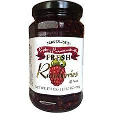 Trader Joes Raspberry Preserves 17.5oz Case of 3
