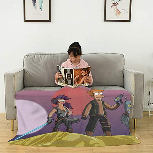 Futurama Blanket Throw Super Soft Hypoallergenic Plush Bed Couch Living Room 50inch  x 40inch  inch