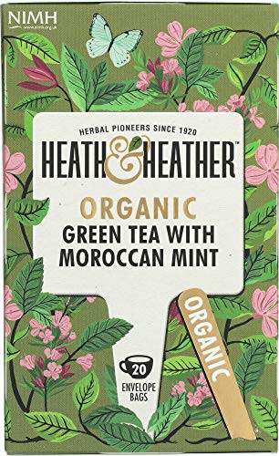 Heath And Heather NOT A CASE Organic Green Tea with Moroccan Mint, 20 ea