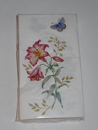 Lenox Fritillary Butterfly Meadow by CR Gibson Guest Dinner Napkins 32 Count