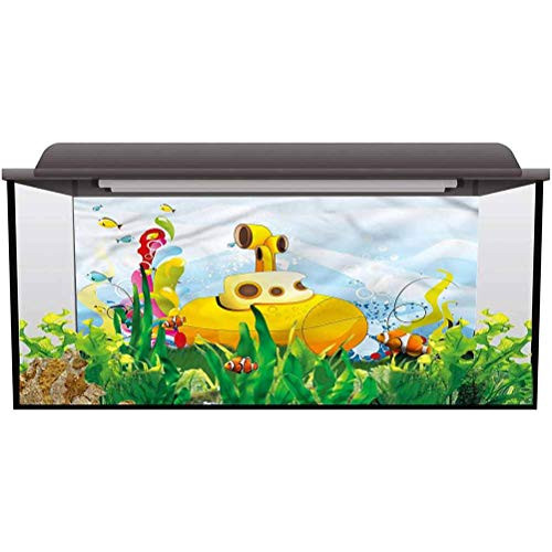 ScottDecor Aquarium Background Sticker Ocean,Cartoon Style Submarine Ocean Background Sticker L24 X H12 Inch ScottDecor Aquarium Background Sticker Ocean,Cartoon Style Submarine Ocean Background Sticker L24 X H12 Inch