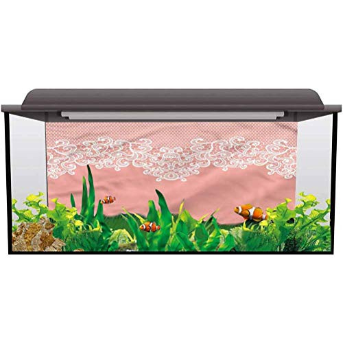 ScottDecor Aquarium Wallpaper Background Peach,Floral Wedding Theme Photography Background L24 X H12 Inch