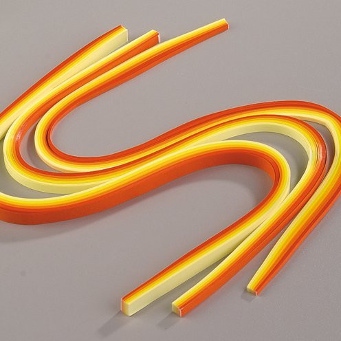 EFCO Quilling-Set 0,3 plus  0,6 plus  0,9 x 50 cm 300 Parts Mix red/Yellow, Paper, Multicolour, 22 x 10 x 2 cm