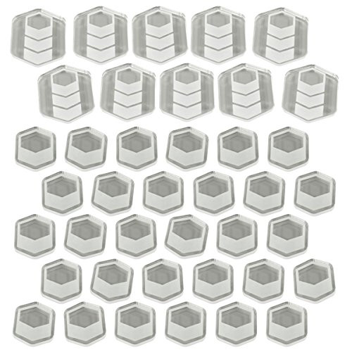 LITKO TI4 Commodity Token Set, Transparent Clear 40
