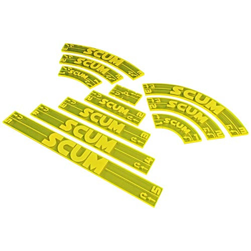 LITKO Space Fighter 2nd Edition Scum Maneuver Gauge Set, Fluorescent Yellow 11