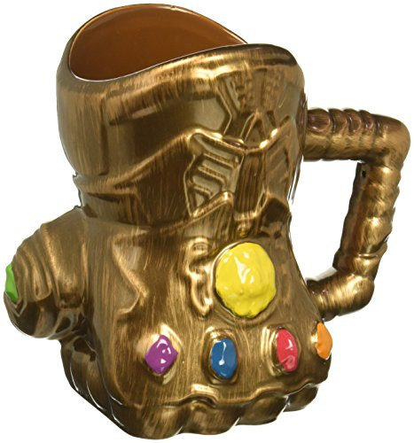 Vandor 26181 Marvel Infinity Wars Gauntlet Shaped Ceramic Soup Coffee Mug Cup, 20 Ounce