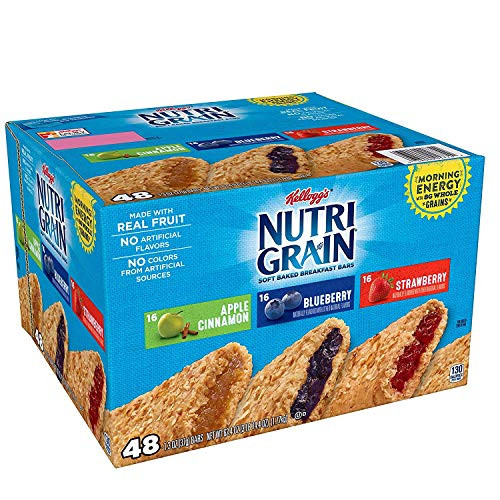 Nutri-Grain Cereal Bar Variety Pack - 1.3 oz. bar, 48 per case by Kellogg's