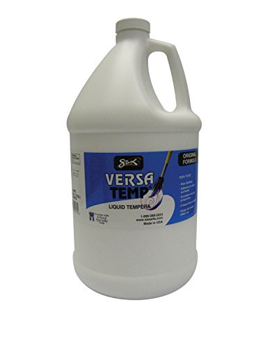 Sax Versatemp Heavy-Bodied Tempera Paint, White, Gallon