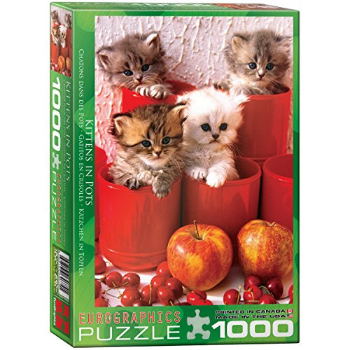 EuroGraphics Kitten in Pot 1000 Piece Puzzle