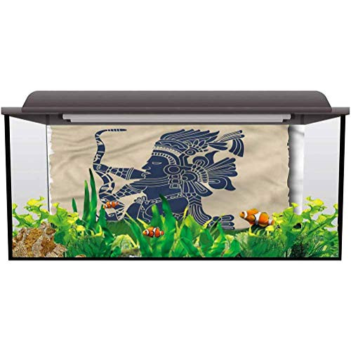 ScottDecor Aquarium Background Tribal,Mayan Inca Primitive Art Photography Background Undersea Backdrop L24 X H16 Inch ScottDecor Aquarium Background Tribal,Mayan Inca Primitive Art Photography Background Undersea Backdrop L24 X H16 Inch