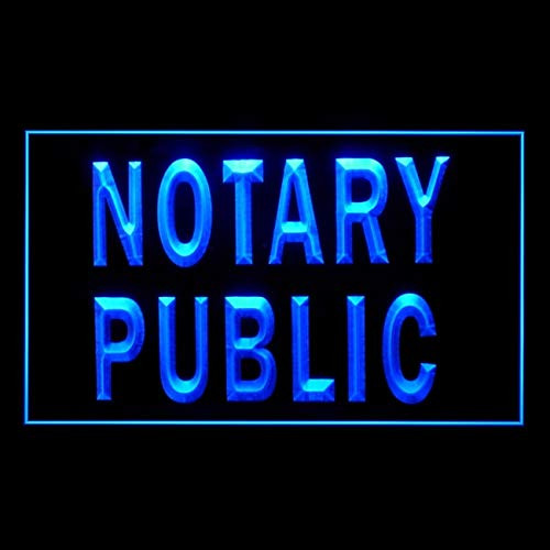 tigerneon 190146 Notary Public Sevice Office Affordable Current Display LED Light Sign