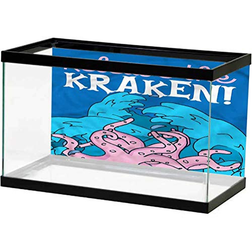 ScottDecor Kraken Aquarium Decor Backgrounds Kraken Motivation Quote Undersea World L24 X H12 Inch ScottDecor Kraken Aquarium Decor Backgrounds Kraken Motivation Quote Undersea World L24 X H12 Inch
