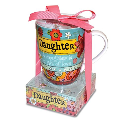 Divinity Boutique 23778 Ceramic Mug and Memo Pad Daughter, Multicolor