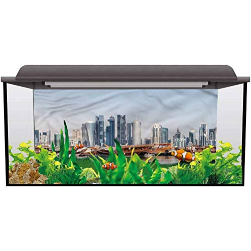 ScottDecor Aquarium Wallpaper Background Modern,Qatar City Dhow Ships Underwater Decor Paper Cling Decals Sticker L24 X H16 Inch ScottDecor Aquarium Wallpaper Background Modern,Qatar City Dhow Ships Underwater Decor Paper Cling Decals Sticker L24 X H16 Inch