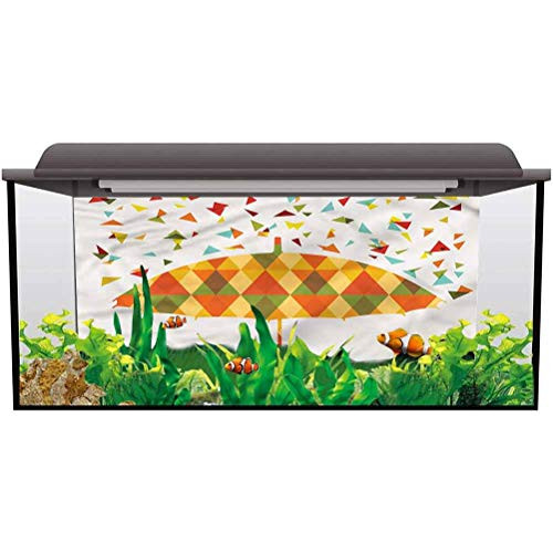 ScottDecor Aquarium Background Geometric,Triangles Umbrella Ocean Background Photo L24 X H16 Inch ScottDecor Aquarium Background Geometric,Triangles Umbrella Ocean Background Photo L24 X H16 Inch
