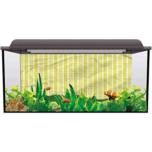 ScottDecor Aquarium Background Geometric,Vertical Lines Curves PVC Adhesive L24 X H16 Inch ScottDecor Aquarium Background Geometric,Vertical Lines Curves PVC Adhesive L24 X H16 Inch