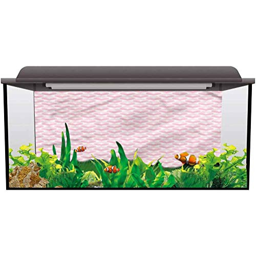 ScottDecor Aquarium Wallpaper Background Geometric,Ornate Heart Shapes for Aquariums L24 X H16 Inch ScottDecor Aquarium Wallpaper Background Geometric,Ornate Heart Shapes for Aquariums L24 X H16 Inch