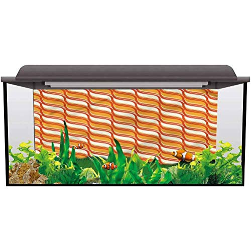 ScottDecor Aquarium Background Decoration Geometric,Ornate Wavy Lines Photography Background L24 X H16 Inch ScottDecor Aquarium Background Decoration Geometric,Ornate Wavy Lines Photography Background L24 X H16 Inch