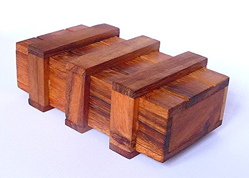 Logica Puzzles Art. Double Pandora Box - Brain Teaser in Fine Wood - Secret Box - Difficulty 3/6 Hard - Leonardo da Vinci Collection Logica Puzzles Art. Double Pandora Box - Brain Teaser in Fine Wood - Secret Box - Difficulty 3/6 Hard - Leonardo da Vinci Collection