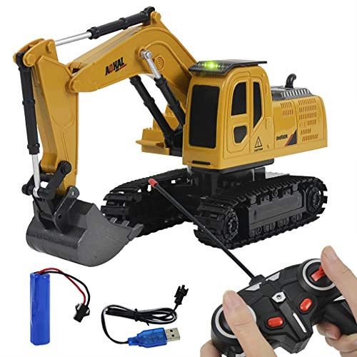 XEDUO Children Toy, Metal Diecast Excavator Construction Truck Toy Tractor, Heavy Metal Excavator