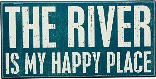 Primitives by Kathy Lake & Cabin Sign, 12 x 6, the River Is My Happy Place (27381) Primitives by Kathy Lake & Cabin Sign, 12 x 6, the River Is My Happy Place (27381)