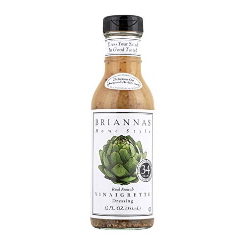 Brianna's Vinaigrette Dressing - Real French - Case of 6 - 12 Fl oz.