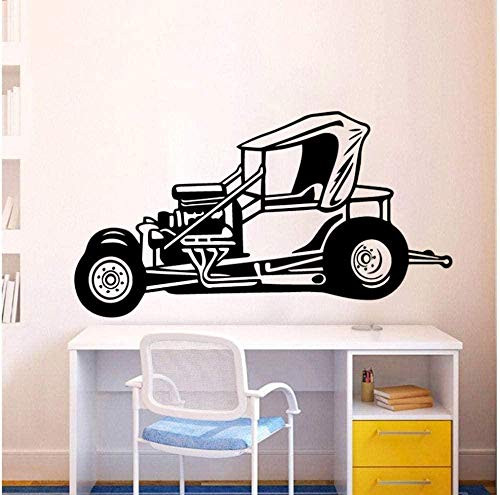 ZFANGY Wall Stickers self-Adhesive Vinyl Wallpaper Vintage car Living Room School Office Room Decoration Wallpaper Removable Mural 58Cm X 106Cm