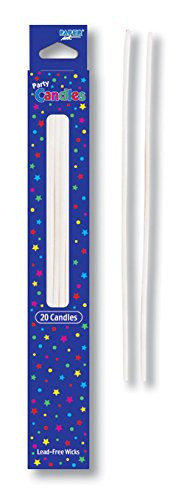 Creative Converting 10308 Party Candle White 12pks Case