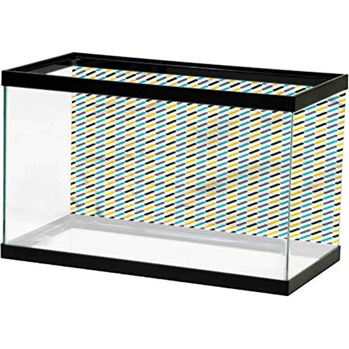 ScottDecor Modern Aquarium Photography Background Colorful Lines Vintage PVC Adhesive L24 X H16 Inch ScottDecor Modern Aquarium Photography Background Colorful Lines Vintage PVC Adhesive L24 X H16 Inch