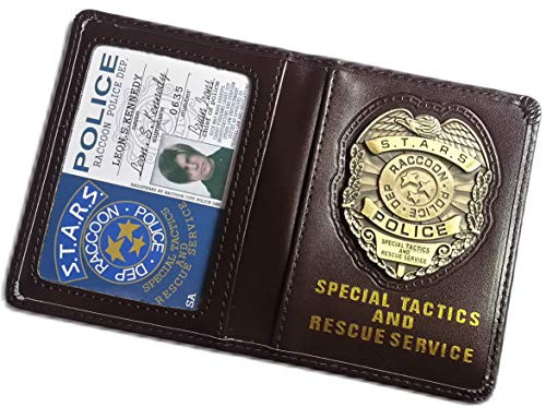 Resident Evil Biohazard S.T.A.R.S RPD Wallet Leon S. Kennedy ID Holder  Chris Jill Wesker Cosplay