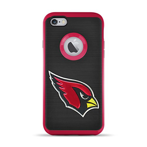 MIZCO SPORTS iPhone 8/7 Flex Licensed Case with 3D Steel Cut Logo - NFL Arizona Cardinals
