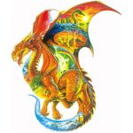 SunsOut Dragon Dreams Shaped 1000 Piece Jigsaw Puzzle