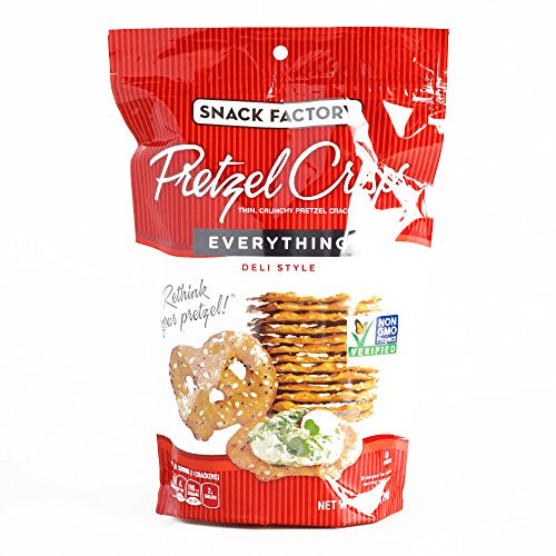 Snack Factory Everything Pretzel Crisps 7.2 oz each 6 Items Per Order, not per case