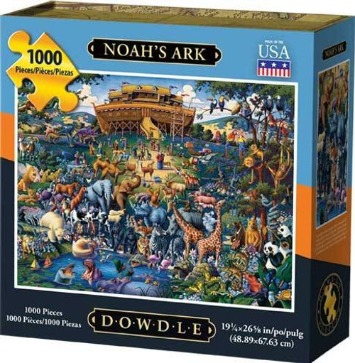 Dowdle Folk Art Jigsaw Puzzle - Noah's Ark1000 Pc Dowdle Folk Art Jigsaw Puzzle - Noah's Ark1000 Pc
