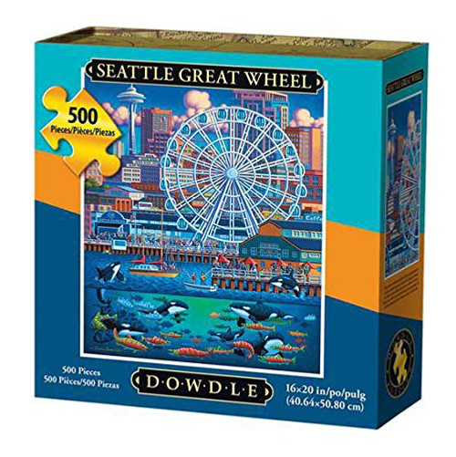 Dowdle Folk Art Seattle Great Wheel Jigsaw Puzzle Dowdle Folk Art Seattle Great Wheel Jigsaw Puzzle