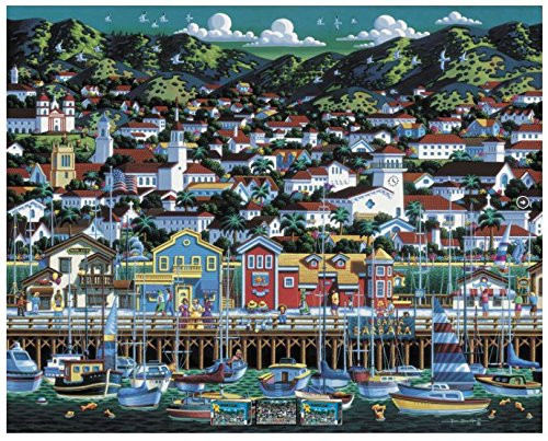 Dowdle Folk Art Santa Barbara Puzzle (1000 Piece) Dowdle Folk Art Santa Barbara Puzzle (1000 Piece)