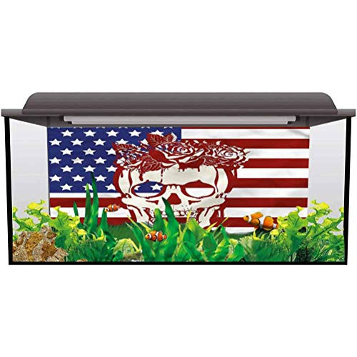 ScottDecor Aquarium Background Skull,Skull Flowers 3D Double-Sided Adhesive Wallpaper L24 X H24 Inch ScottDecor Aquarium Background Skull,Skull Flowers 3D Double-Sided Adhesive Wallpaper L24 X H24 Inch