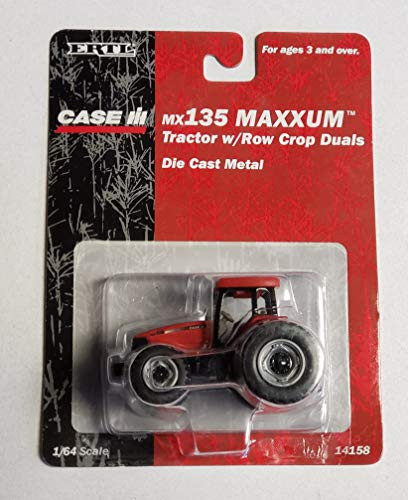 Case IH MX 135 MAXXUM Tractor with Row Crop DUALS 1/64 ERTL 2001
