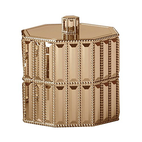 nu steel Glitz Gold Cotton Swab/Cotton Container by The Tatara Group