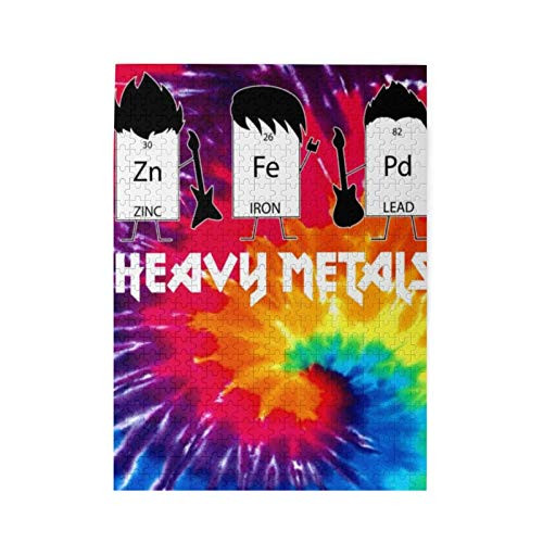 Jigsaw Puzzles Heavy Metals Periodic Table of Elements Large Wooden Puzzles for Adults 500 Piece
