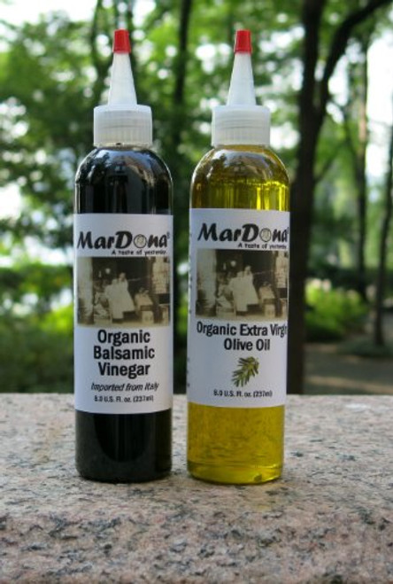 MarDona 8oz Organic Extra Virgin Olive Oil  and  Balsamic Vinegar Set